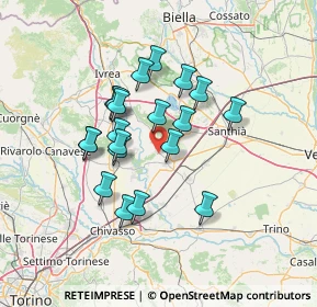 Mappa 13040 Moncrivello VC, Italia (11.4255)