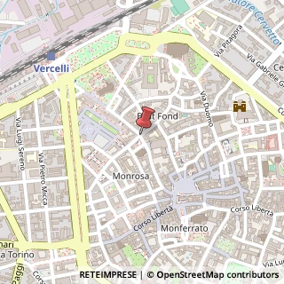 Mappa Via Galileo Ferraris,  58, 13100 Vercelli, Vercelli (Piemonte)