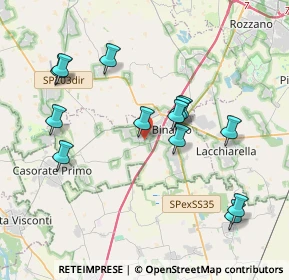 Mappa Via Giuseppe Verdi, 20080 Vernate MI, Italia (3.85154)