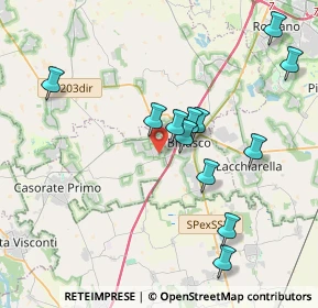 Mappa Via Paolo VI, 20080 Vernate MI, Italia (3.83583)