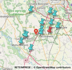 Mappa Via Giuseppe Verdi, 20080 Vernate MI, Italia (6.65077)