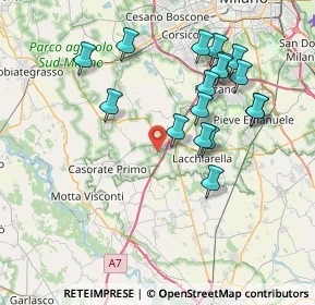 Mappa Via Giuseppe Verdi, 20080 Vernate MI, Italia (7.59176)