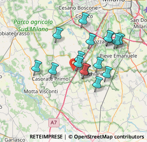 Mappa Via Paolo VI, 20080 Vernate MI, Italia (6.08188)