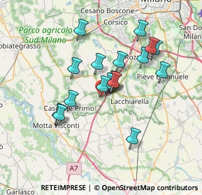 Mappa Via Paolo VI, 20080 Vernate MI, Italia (5.85889)