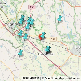 Mappa Via Giuseppe Saragat, 26838 Tavazzano con Villavesco LO, Italia (3.99)