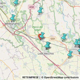 Mappa Via Giuseppe Saragat, 26838 Tavazzano con Villavesco LO, Italia (6.47929)