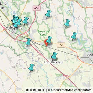 Mappa Via Giuseppe Saragat, 26838 Tavazzano con Villavesco LO, Italia (5.32938)
