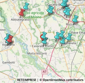 Mappa Via C. S. Cavallotti, 20080 Bubbiano MI, Italia (10.186)