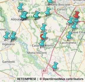 Mappa Via C. S. Cavallotti, 20080 Bubbiano MI, Italia (9.8455)