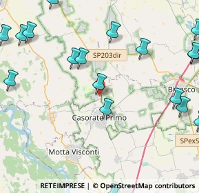 Mappa Via C. S. Cavallotti, 20080 Bubbiano MI, Italia (6.2045)