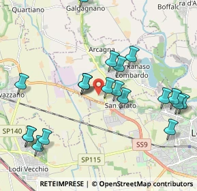 Mappa Via Emilia, 26836 Montanaso Lombardo LO, Italia (2.146)