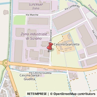 Mappa Via del Benessere, 9, 27010 Siziano, Pavia (Lombardia)