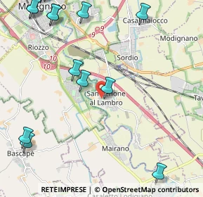 Mappa Via Giuseppe Garibaldi, 20070 San Zenone al Lambro MI, Italia (3.06786)