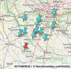 Mappa 20080 Calvignasco MI, Italia (10.84917)