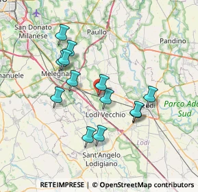 Mappa Via Libertà, 26838 Tavazzano con Villavesco LO, Italia (6.48615)