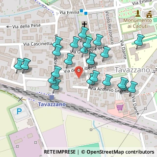 Mappa Via Libertà, 26838 Tavazzano con Villavesco LO, Italia (0.125)