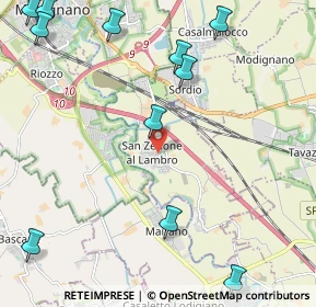 Mappa 20070 San Zenone al Lambro MI, Italia (3.09417)