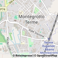 Kaart Montegrotto Terme