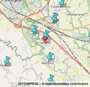 Mappa Largo Caccia Dominioni, 20070 San Zenone al Lambro MI, Italia (2.74)