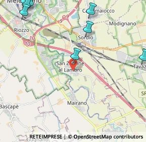 Mappa Largo Caccia Dominioni, 20070 San Zenone al Lambro MI, Italia (3.41818)