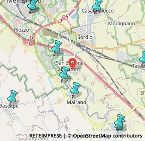Mappa Largo Caccia Dominioni, 20070 San Zenone al Lambro MI, Italia (3.405)