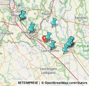 Mappa Via Eduardo De Filippo, 26838 Tavazzano con Villavesco LO, Italia (7.31286)