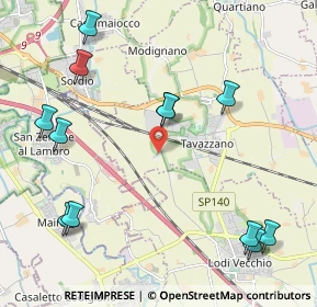 Mappa Via Eduardo De Filippo, 26838 Tavazzano con Villavesco LO, Italia (2.56583)