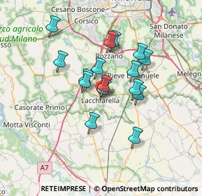 Mappa Via Fratelli Rosselli, 20084 Lacchiarella MI, Italia (5.53125)
