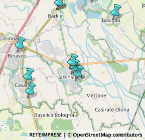 Mappa Via Fratelli Rosselli, 20084 Lacchiarella MI, Italia (2.50273)