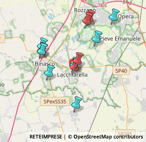 Mappa Via Fratelli Rosselli, 20084 Lacchiarella MI, Italia (3.275)
