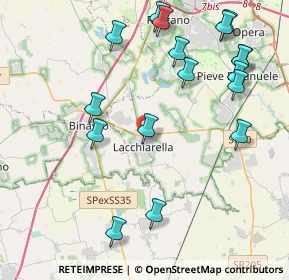 Mappa Via Fratelli Rosselli, 20084 Lacchiarella MI, Italia (4.81059)