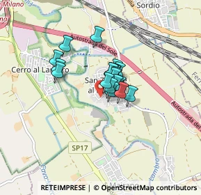 Mappa Via Fratelli Bernocchi, 20070 San Zenone al Lambro MI, Italia (0.457)