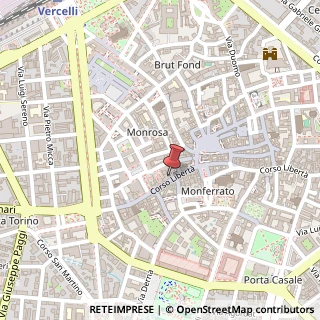 Mappa Corso Libertà, 87, 13100 Vercelli, Vercelli (Piemonte)