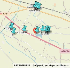 Mappa SP 26, 13040 Salasco VC, Italia (2.2)