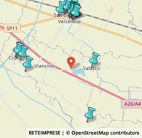 Mappa SP 26, 13040 Salasco VC (2.7695)