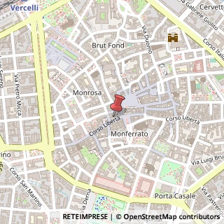 Mappa Corso Libertà, 109, 13100 Vercelli, Vercelli (Piemonte)