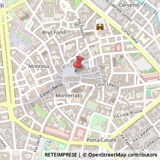 Mappa Piazza Camillo Cavour, 16, 13100 Vercelli, Vercelli (Piemonte)