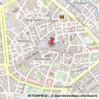Mappa Via Francesco Crispi, 14, 13100 Vercelli, Vercelli (Piemonte)