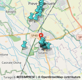 Mappa Strada Provinciale, 27010 Siziano PV, Italia (1.714)