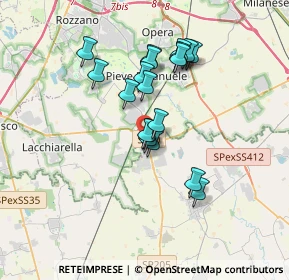 Mappa Strada Provinciale, 27010 Siziano PV, Italia (2.87053)