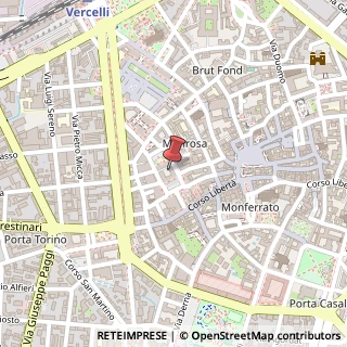 Mappa Piazza Ernesto Zumaglini, 14, 13100 Vercelli, Vercelli (Piemonte)