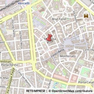 Mappa Via Duchessa Iolanda, 20, 13100 Vercelli, Vercelli (Piemonte)