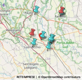 Mappa Centro commerciale San Grato, 26836 Montanaso Lombardo LO, Italia (6.20455)