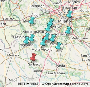 Mappa Via del Pianoni, 20080 Bubbiano MI, Italia (10.87667)