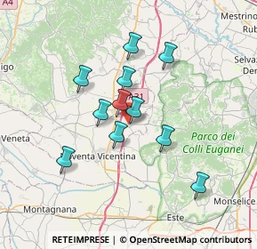Mappa Via Umberto I°, 36020 Agugliaro VI, Italia (5.71909)