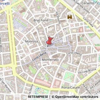Mappa Piazza Camillo Cavour, 1, 13100 Vercelli, Vercelli (Piemonte)