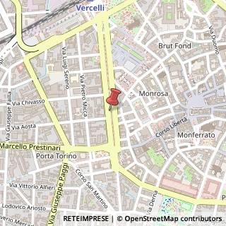 Mappa Corso Giuseppe Garibaldi, 29, 13100 Vercelli, Vercelli (Piemonte)
