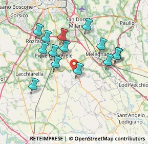 Mappa 27010 Landriano PV, Italia (6.89357)