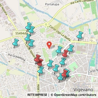 Mappa Via T. Olivelli, 27029 Vigevano PV, Italia (0.5535)