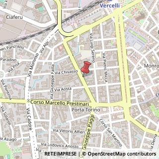 Mappa Corso Fiume, 38, 13100 Vercelli, Vercelli (Piemonte)
